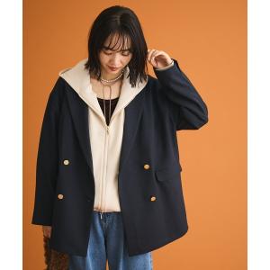 ジャケット テーラードジャケット Wオーバージャケット レディース