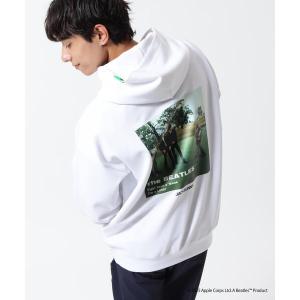 トレーナー スウェット 「Jack Bunny!!」「The BEATLES ×Jack Bunny!!」T/Cダンボール長袖プルオーバーフーディ メ