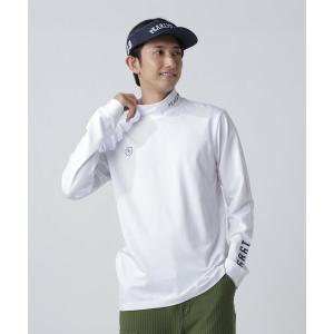 tシャツ 「PEARLY GATES」綿ベア天竺長袖ハイネックカットソー メンズ