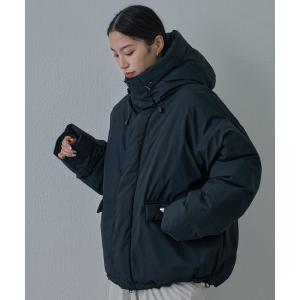 ダウンジャケット ダウン クロップド中綿フードジャケット メンズ