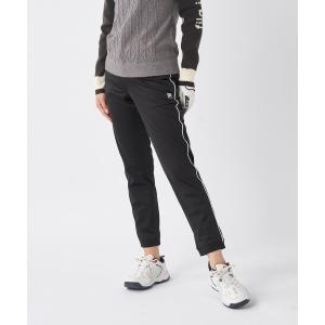 パンツ 「FILAGOLF/フィラゴルフ」レディースボンディングパンツ/4WAYストレッチ・保温・防風/サイド配色ハイピング/スタイルアップ/ゴルフ