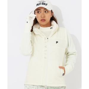 ブルゾン アウター 「FILAGOLF/フィラゴルフ」レディースニット×中綿ブルゾン｜蓄熱裏地・保温・ストレッチ｜秋冬ゴルフ対応 レディース