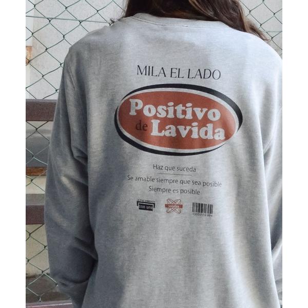 トレーナー スウェット 「MODISH GAZE」Positivo de Lavidaオーバルロゴ裏...