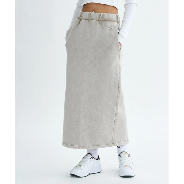 スカート 25 WS HIDDEN FLEECE /DCウエストゴム裏起毛フリースタイトロングスカー...