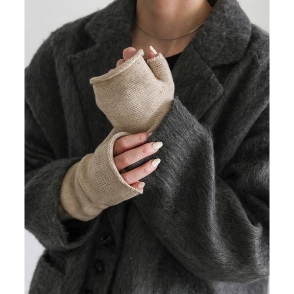 アームカバー フィンガーレスニットアームウォーマー レディース