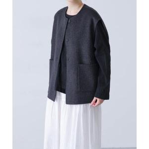 コート アウター ウールリバーベスト レディース