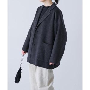 コート アウター ウールテーラードショートコート レディース