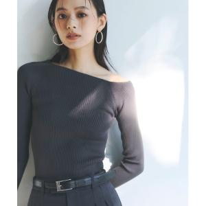 ニット セーター 「ZOZO限定アイテム」アシンメトリーリブニット レディース