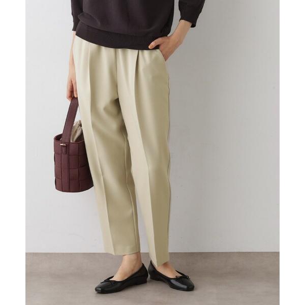 パンツ 「ウエストゴム・洗える」コンフォートテーパードパンツ レディース