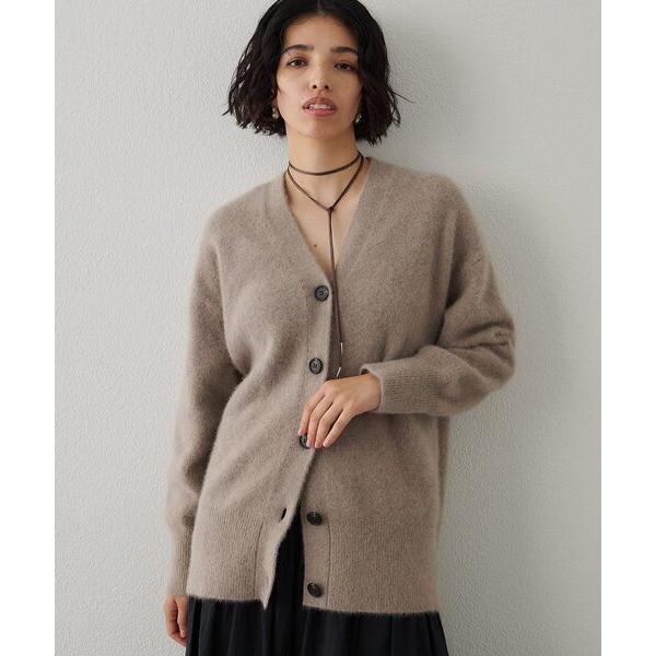 カーディガン フォックスウールロングカーディガン レディース