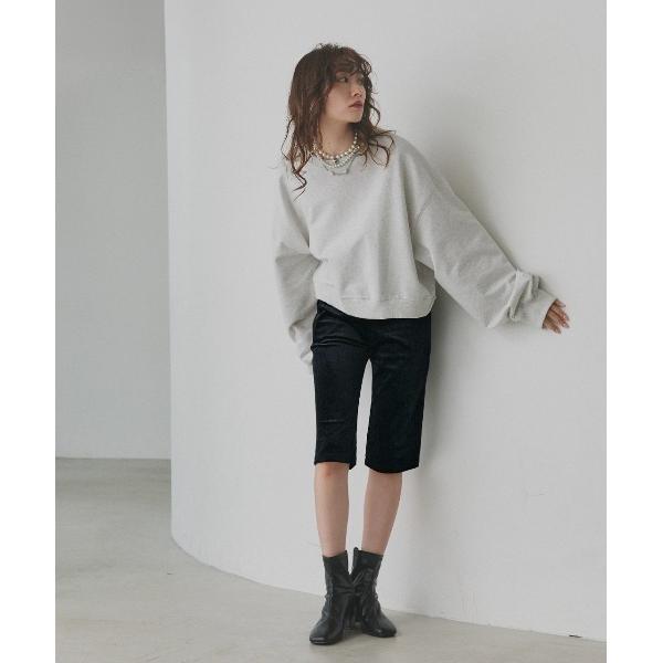 パンツ ベロア カプリパンツ レディース