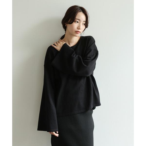 ニット セーター 「Et」Flare Sleeve Assorted Border Knit レディ...