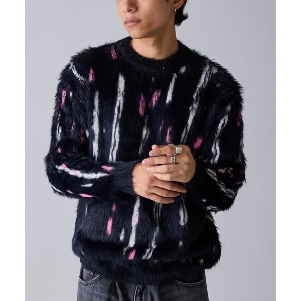 セーター ニット Mid-weight Jacquard-woven Shaggy Knit / ミ...