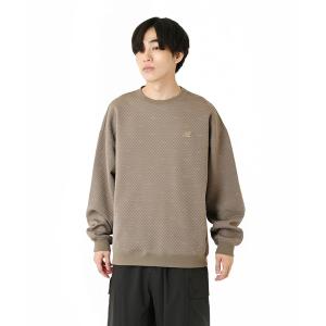 トレーナー スウェット キルトジャガードクルー メンズ
