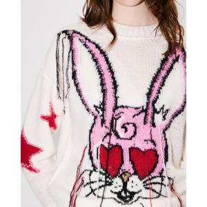 ニット セーター 'KENZO Cartoon' へアリー ウール アルパカ ジャンパー レディース