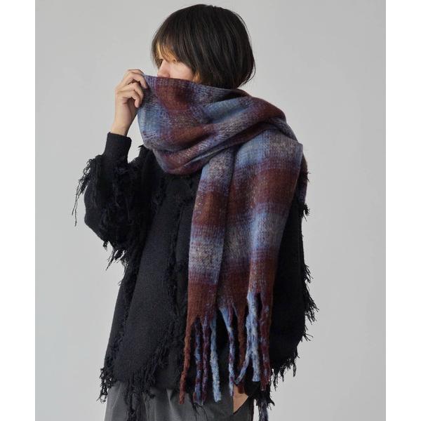 マフラー Fringed Tartan Check Scarf / フリンジ付き タータンチェックマ...