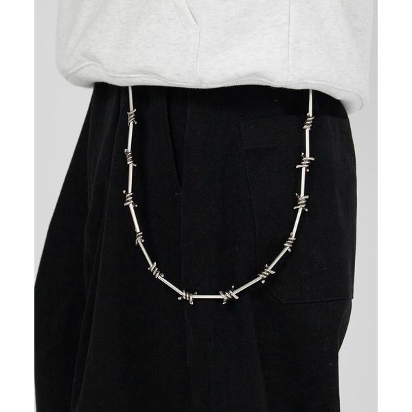 ウォレットチェーン Spiky Silver Wallet Chain / トゲトゲ シルバーウォレ...