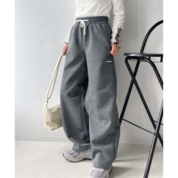 スウェットパンツ ジャージアソートデザイン スウェットワイドパンツ　セットアップ可能 レディース