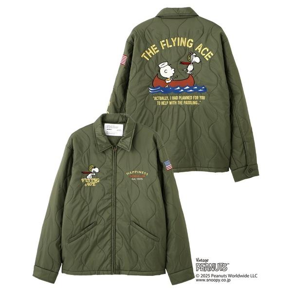 ミリタリージャケット モッズコート 「AVIREX × PEANUTS」QUILTING JACKE...
