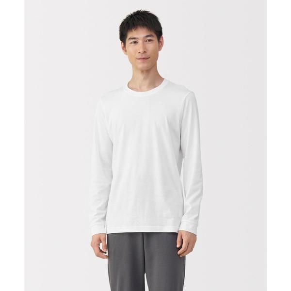 インナーシャツ 肌着 紳士　あったか綿　厚手　クルーネック長袖Ｔシャツ メンズ