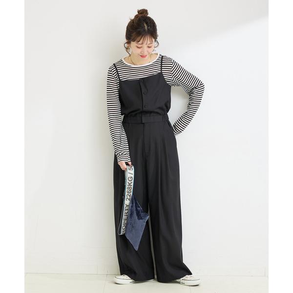 オールインワン ウォッシャブル / 梳毛ライクキャミオールインワン レディース