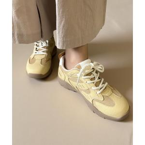 スニーカー 「厚底/4cm/カップインソール」ローカット レトロスニーカー レディース