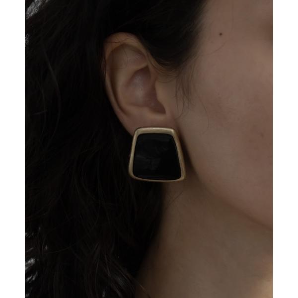 ピアス ヴィンテージ風スクエアピアス レディース