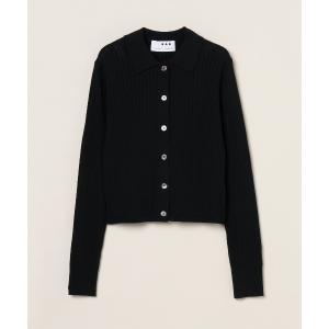 カーディガン ウールアウトフィット ポロカーディガン レディース