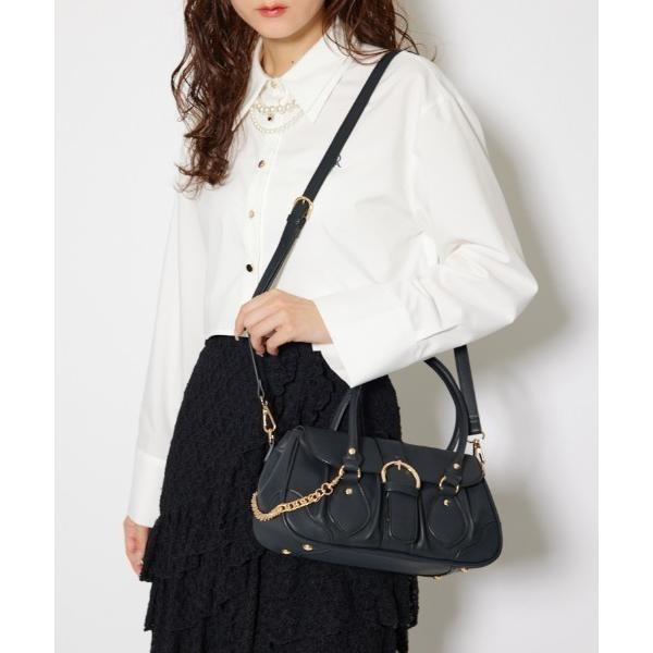 ショルダーバッグ バッグ Bigバックルフラップバッグ レディース