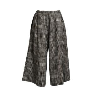 ENFOLD エンフォルド★ハイウエスト　グレンチェックワイドパンツ　レイヤード ENFOLD ハイウエストグレンチェックワイドパンツ ENFOLD エンフォルド