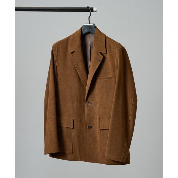 ジャケット テーラードジャケット 綾スウェード ストレッチ ジャケット メンズ レディース