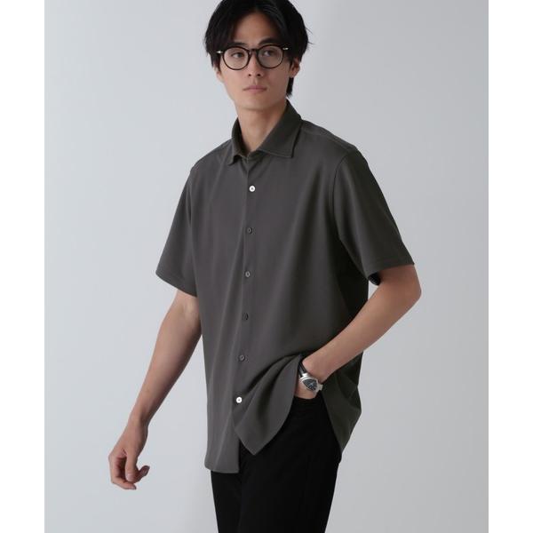 「NANO universe」 半袖シャツ M グレー メンズ