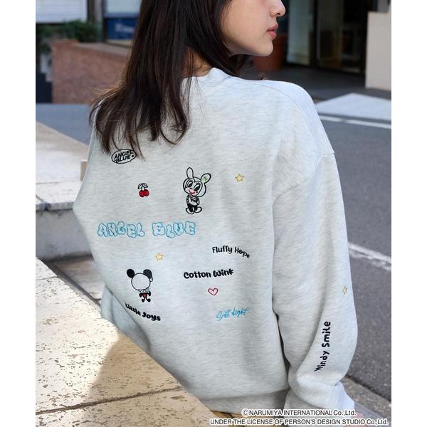 トレーナー スウェット 「ANGEL BLUE」別注 エンジェルブルー グラフィック刺繍 スウェット...