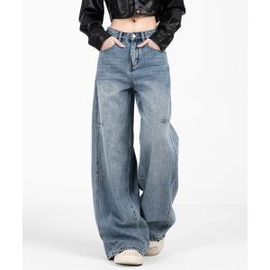 ジーンズ デニム デニムパンツ ワイドレッグジーンズ レディース