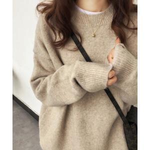 ニット セーター ラウンドネックセーター レディース