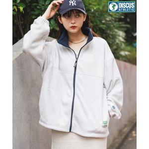 トレーナー スウェット 「DISCUS/ディスカス」フリースZIPジャケット レディース