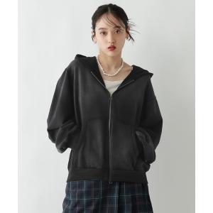 パーカー 「選べる着丈」VINTAGE DOUBLE ZIP HOODIE /  ヴィンテージライクダブルジップパーカー メンズ レディース