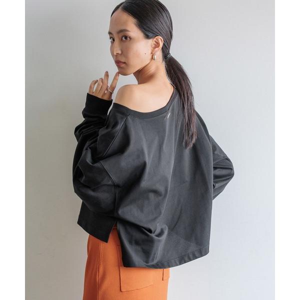 tシャツ 「HEREIAM」秋の1枚、迷ったらコレで解決！/オフショルルーズプルオーバー レディース