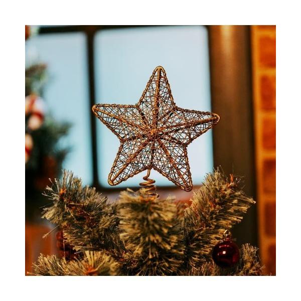 インテリア 「2025Xmas」ツリートップゴールドスター
