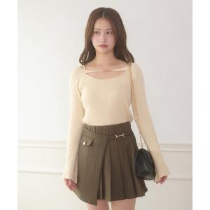 ニット セーター off shoulder flare sleeve knit / オフショルフレアスリーブニット レディース