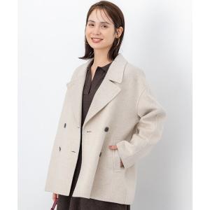 コート アウター ダブルブレストリバー コート レディース