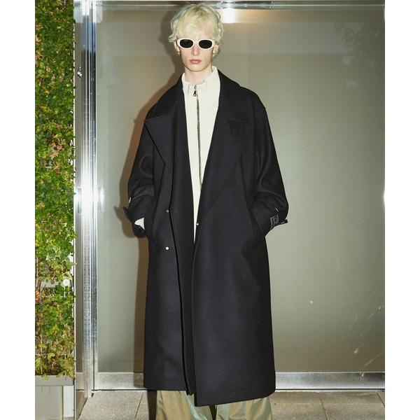 トレンチコート コート 「UNISEX」Super140s Prime-Over Melton Do...