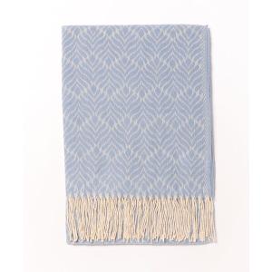 ストール マフラー リーフ柄ジャガードストール レディース