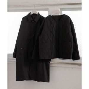 「SENSE OF PLACE by URBAN RESEARCH」 ステンカラーコート LARGE ブラック メンズ