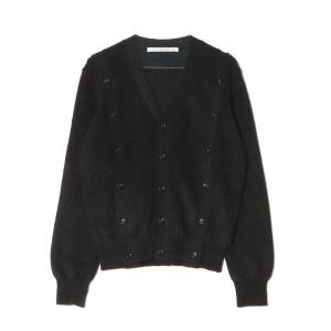 「JOHN LAWRENCE SULLIVAN」 ニットカーディガン LARGE ブラック メンズ