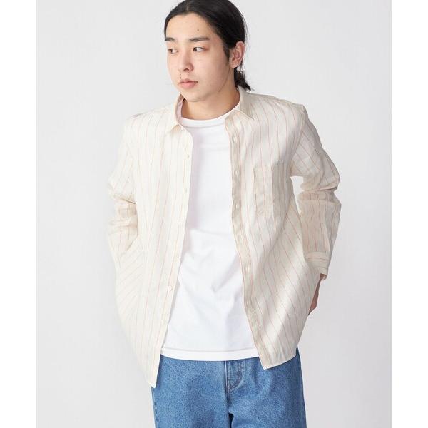 「SHIPS」 長袖シャツ MEDIUM オレンジ メンズ