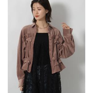 ブラウス シャツ コーデュロイフリルシャツ / 596070 レディース