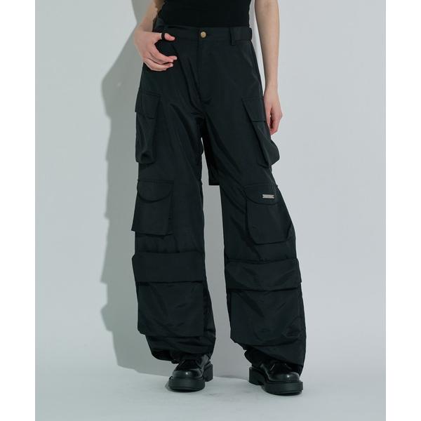 パンツ マットバギーロングパンツ レディース