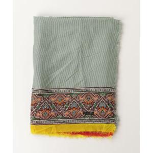 「FRANCO FERRARI」 ペイズリーストール - グリーン レディース