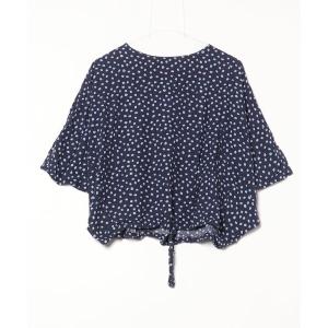 「studio CLIP」 ドルマンスリーブブラウス - ネイビー レディース